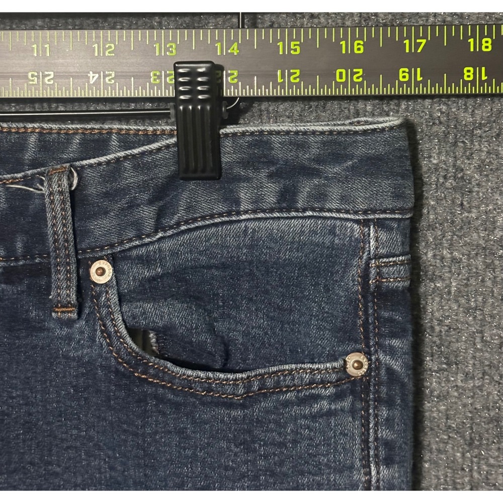 EXPRESS Jeans Barely Boot Stella Low Rise Dark Wash Denim Women's Size 12R - Picture 8 of 8